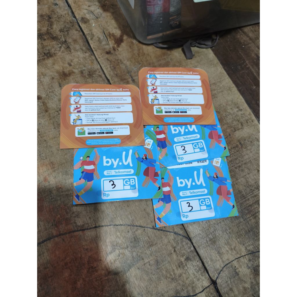 Kartu Perdana Byu kartu by.U kartu byu 3GB Nasional