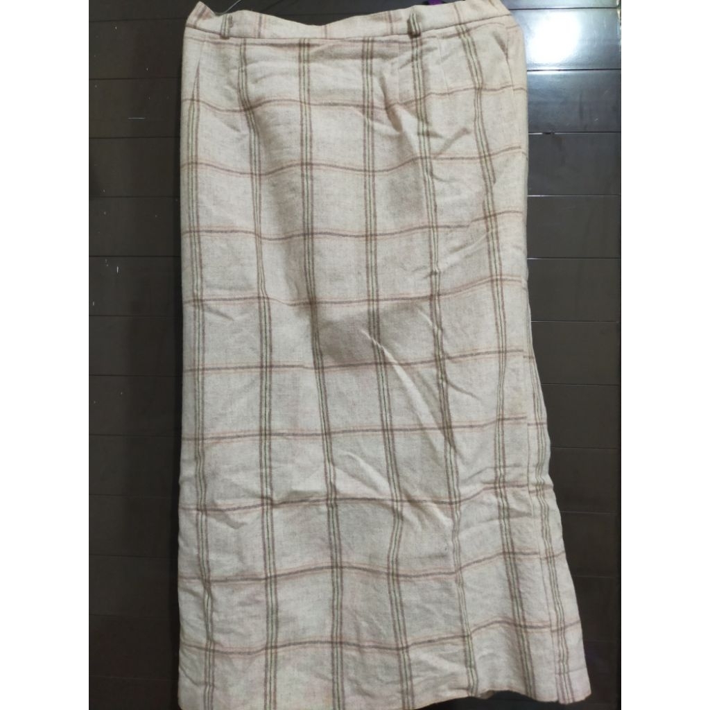 Rok span midi flanel