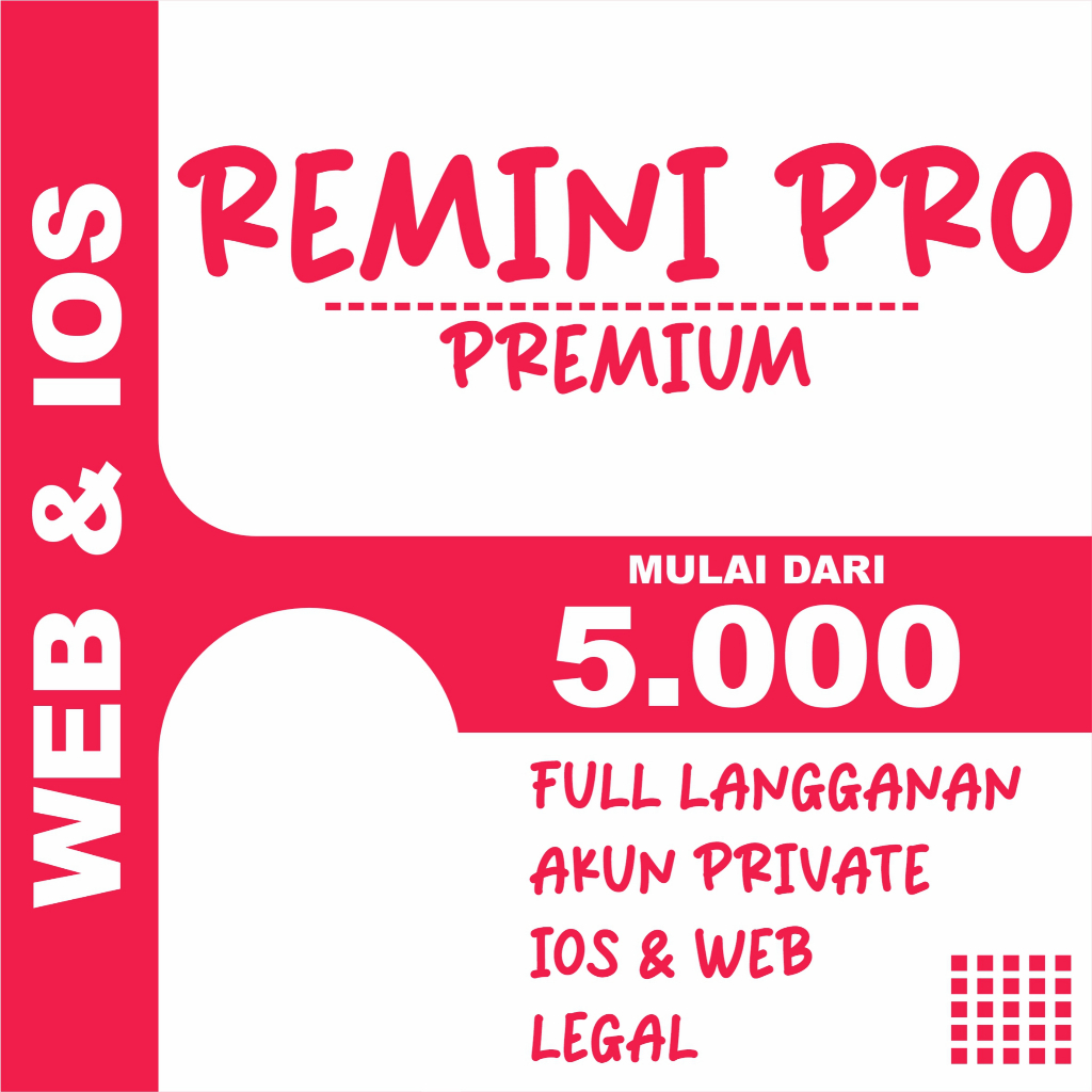 REMINI FULL GARANSI | TERMURAH | BERGARANSI | PREMIUM