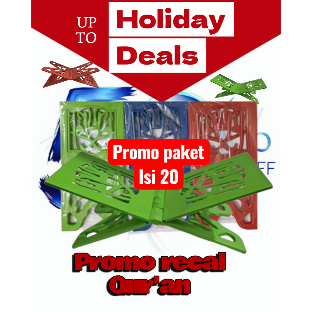 Rekal Qur'an Satu Kodi/Rekal Qur'an 20 pcs/Rekal Al-Qur'an /Dudukan Al-Qur'an