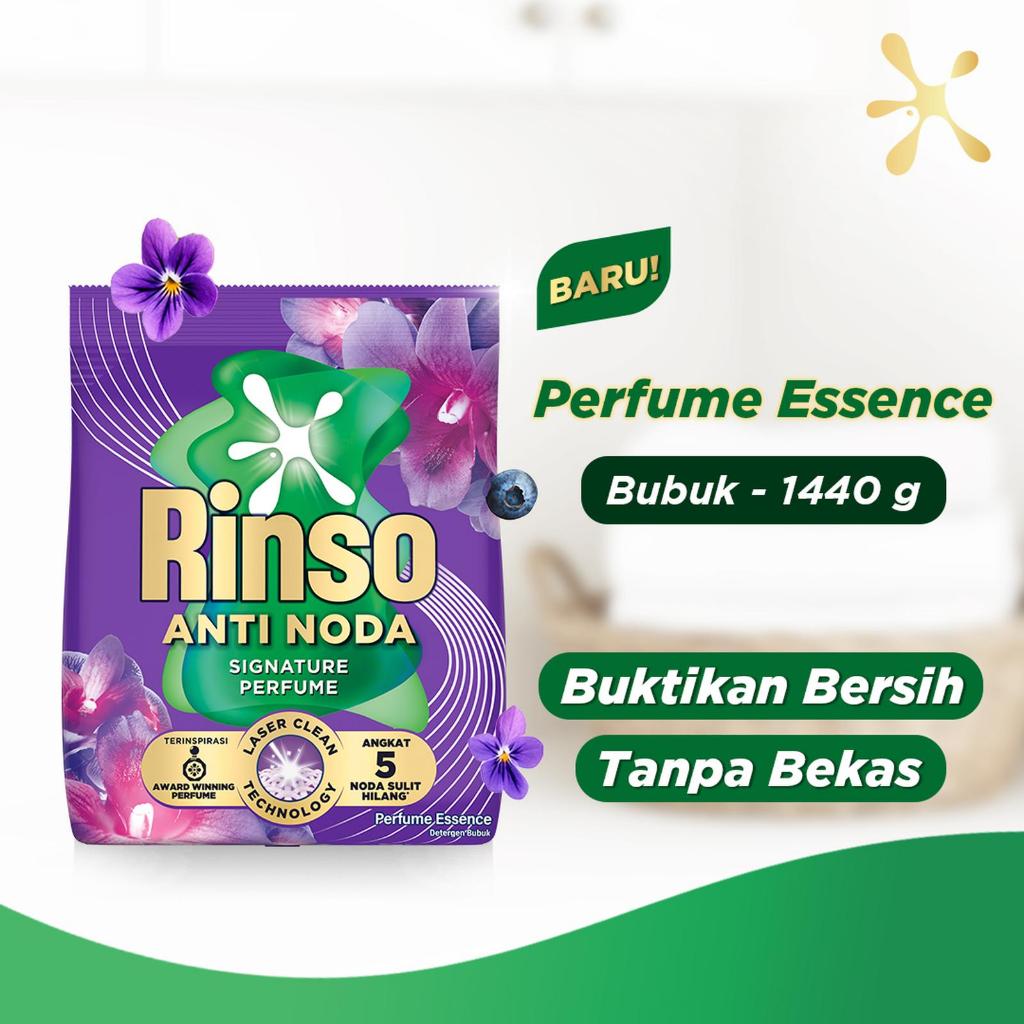 RINSO Detergen Anti Noda - Molto Perfume Essence - 1.4 kg / 1440 gr + 2750gram / 2.7 kg