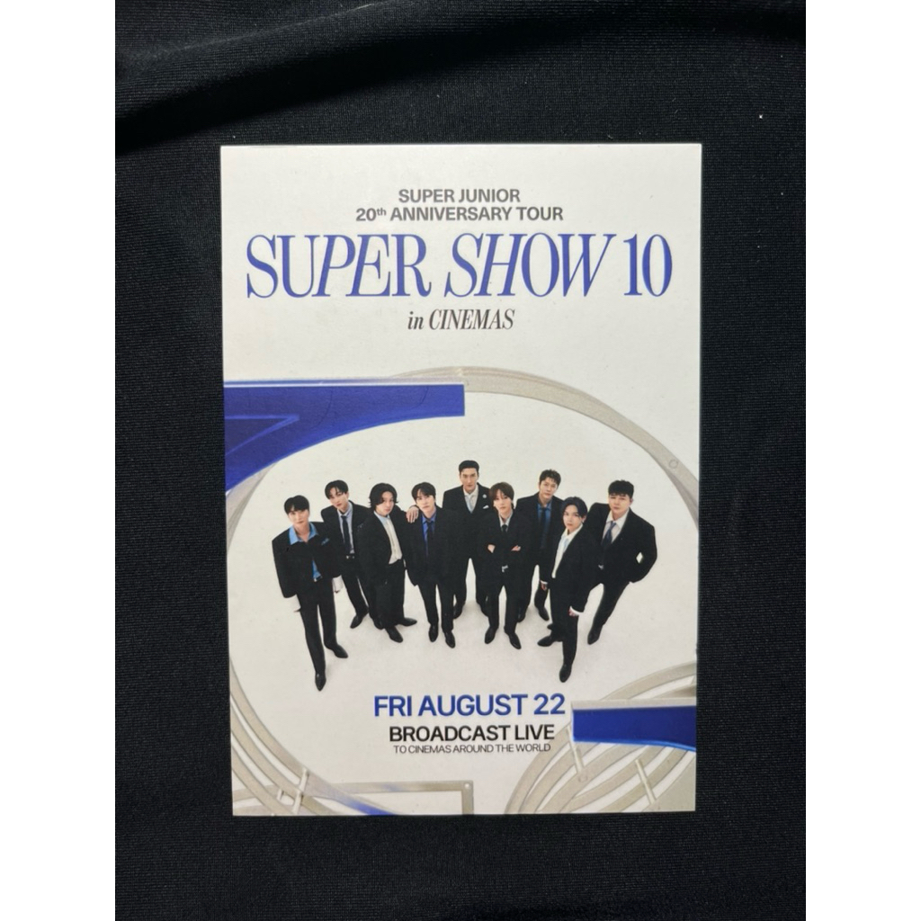 Postcard Super Junior 20th Anniversary Tour Super Show 10 in cinemas