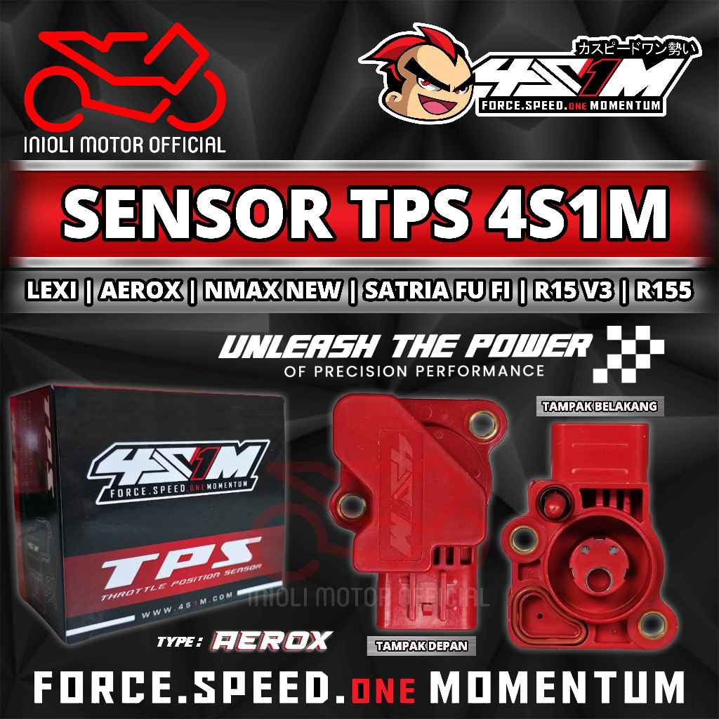 TPS SENSOR 4S1M YAMAHA B65 NEW NMAX AEROX LEXI 125 155 WR 155 SATRIA FU INJECTION, SUZUKI GSX 150 AE