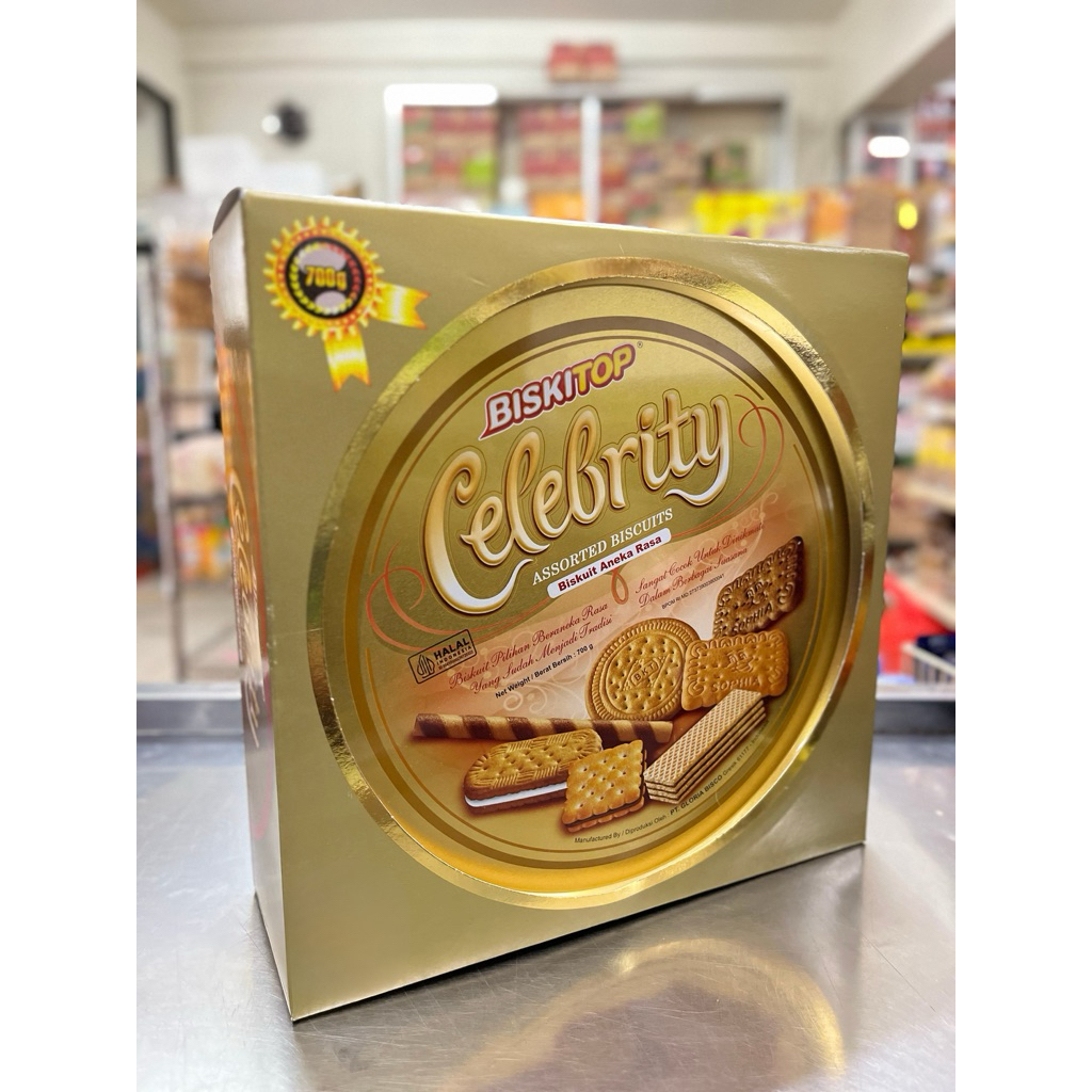 BISKITOP ASSORTED BISCUIT CELEBRITY 700 GR