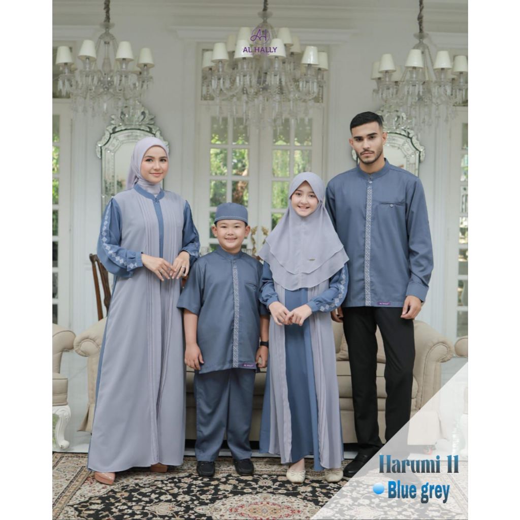 Sarimbit Keluarga Alhally Harumi 11 / Safira84 Blue Grey
