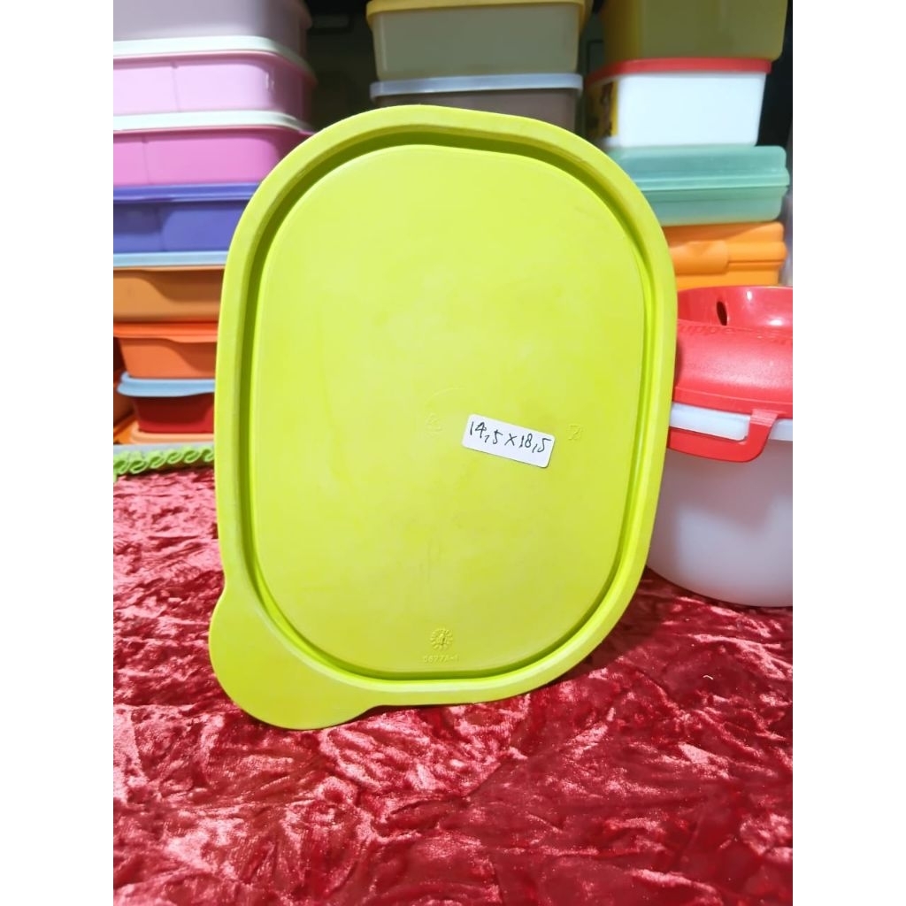second tutup mini rectangular / tutup Go flex ukuran : 850 ml