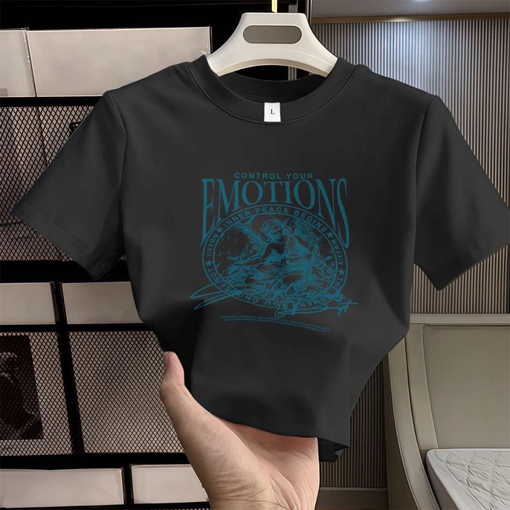 BEARPINK HOOLIGANS T-shirt Bold16 SC Solid Black Baju Pendek Wanita Crop Top Ketat Putih Polos Wanit