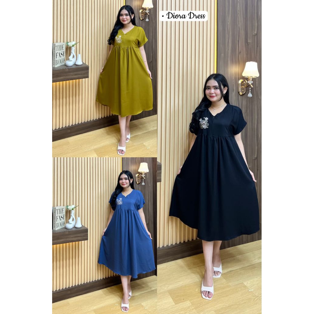 DRESS ARABELA/DIORA DRESS/DRESS RAYON PREMIUM/DRESS RAYON JUMBO/DASTER ETNIK JUMBO/HOMEDRESS ETNIK
