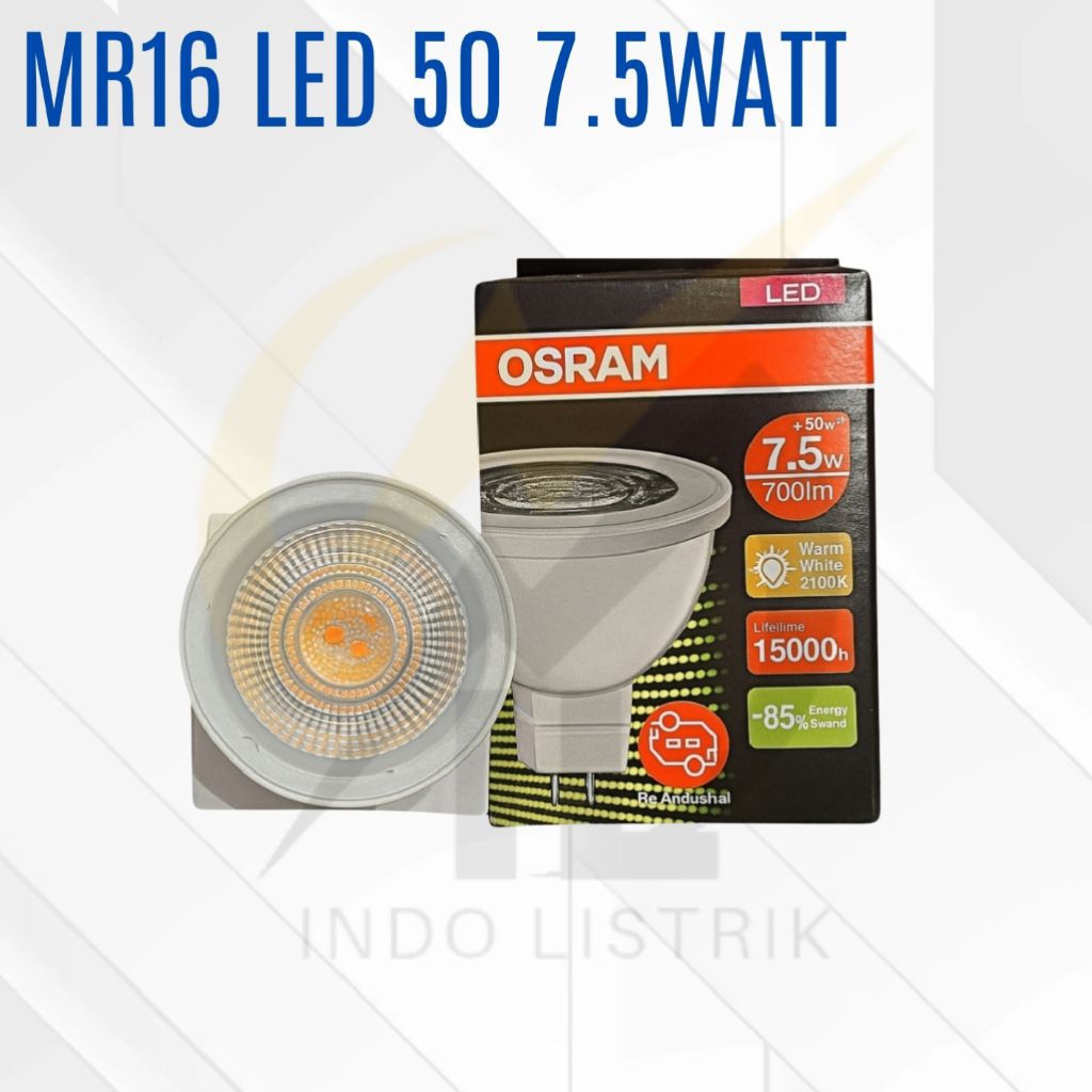 Osram Downlight Led Mr16 50 7.5w 2700K / Osram Spotlight Led Mr16 50 7.5w 2700K