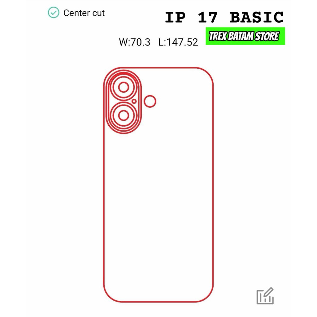 ANTIGORES HYDROGEL BELAKANG IPHONE 17  [ BATAM ]