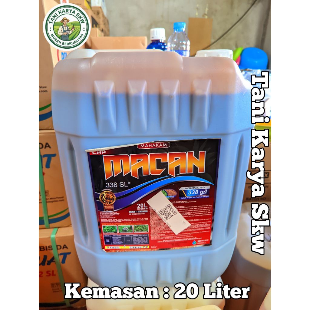 Herbisida Mahakam Cap Macan 338 SL (20 Liter) Racun Rumput Kontak