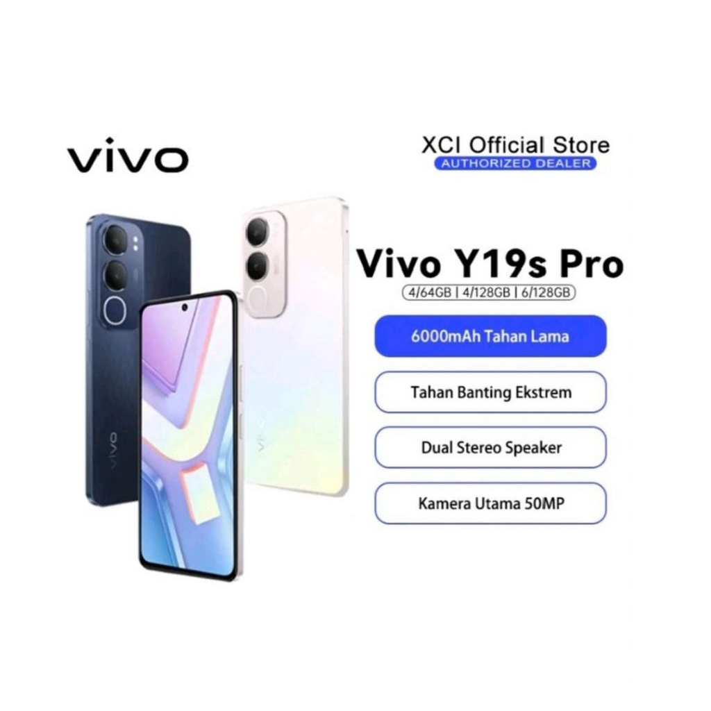 HP VIVO Y19S PRO 4/128GB VIVO Y19 S PRO RAM 4GB ROM 128GB RESMI VIVO