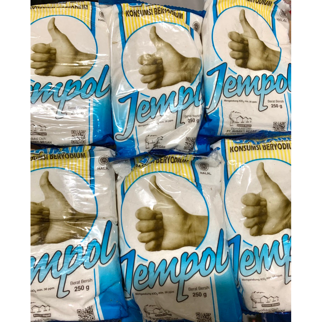 Garam Masak Beryodium Cap Jempol 250g - Kualitas Lokal, Harga Terjangkau, Suplemen Iodium
