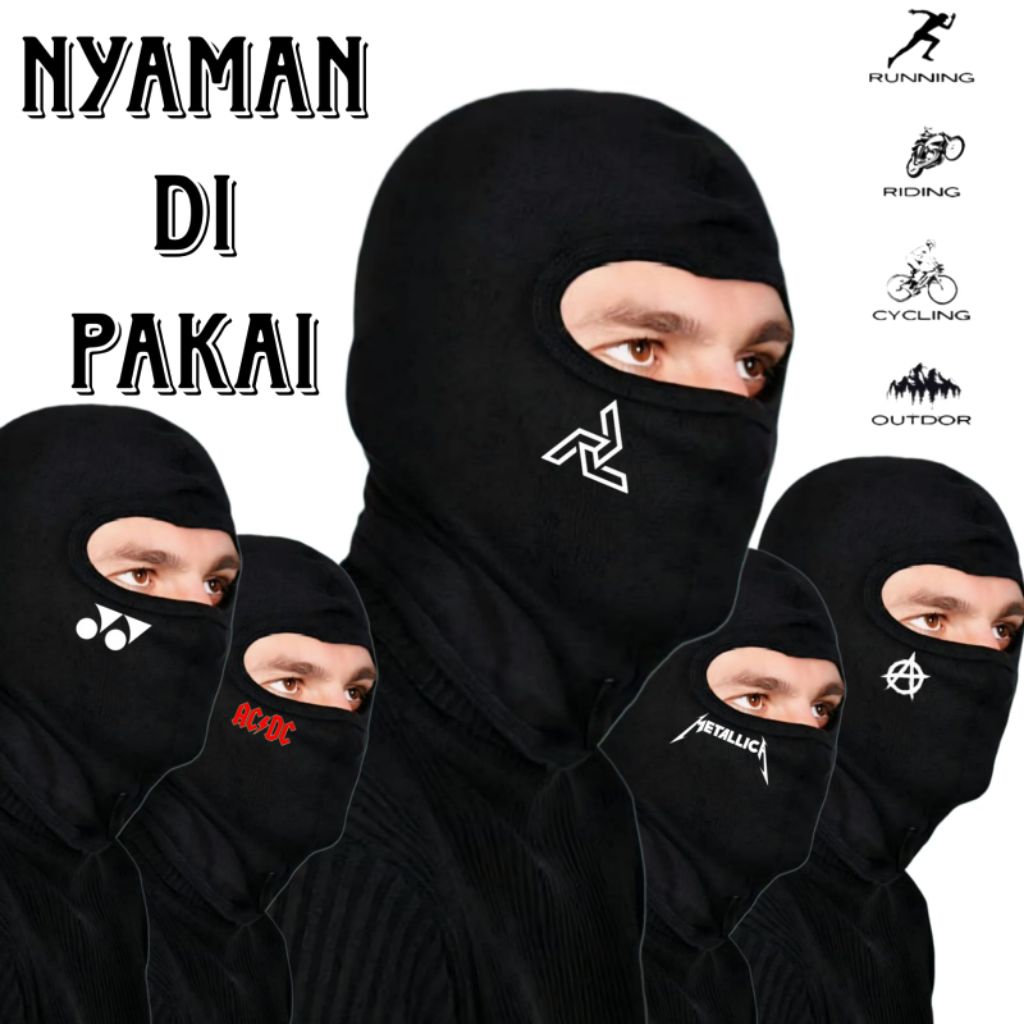 masker Balaclava logo |Balaclava logo serbaguna|Balaclava motif