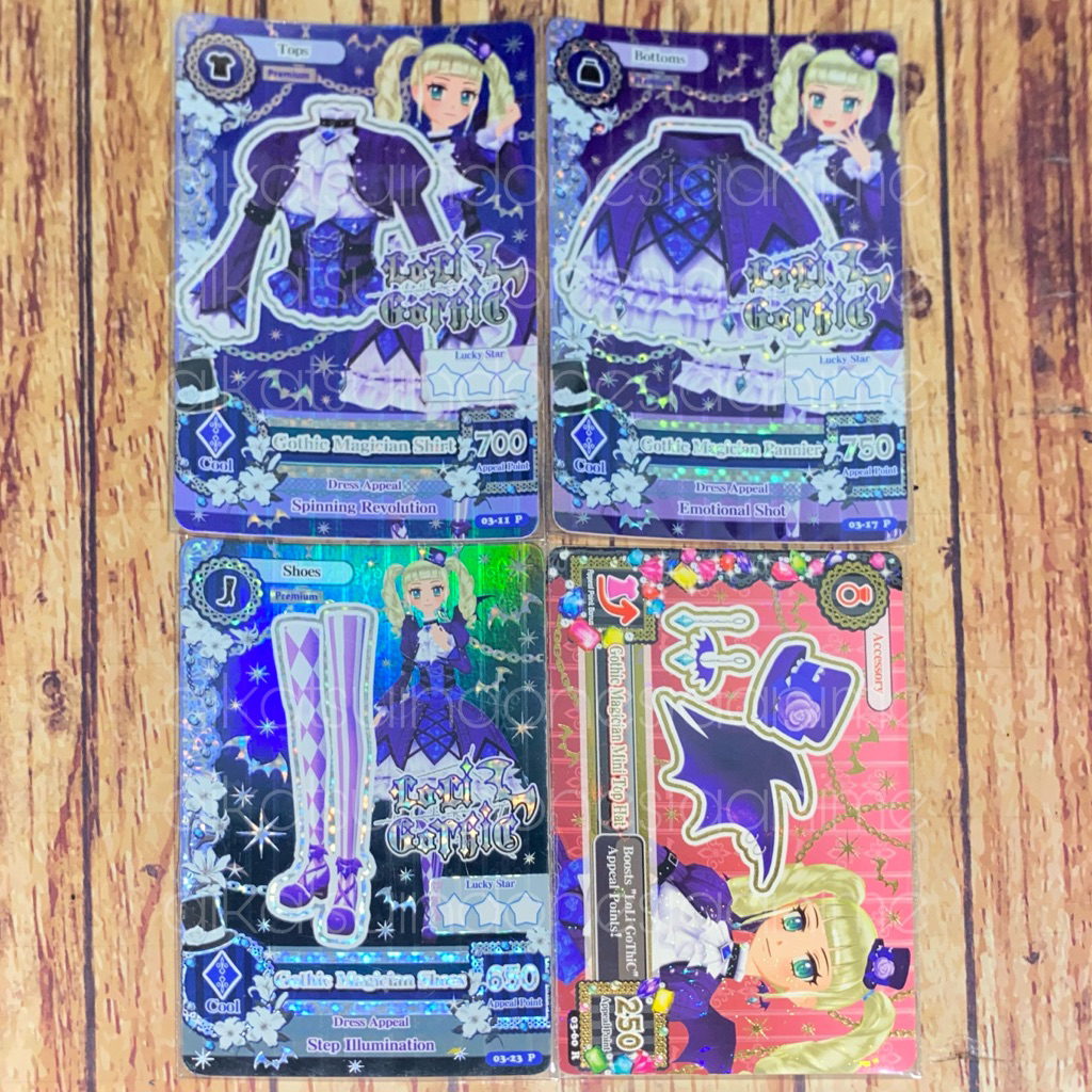 Aikatsu Yurika Todo Premium LoLi GoThiC Gothic Magician Set with Acc