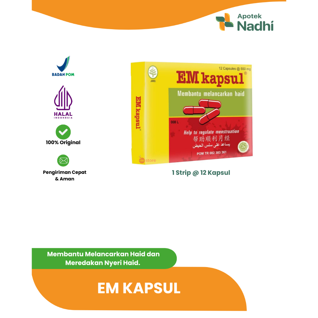 EM Kapsul - Melancarkan Haid