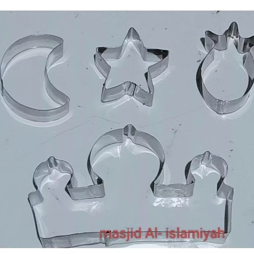 cetakan kue lebaran bentuk mesjid terunik dan karakter lucu lain nya /cetakan kue Nastar lebaran ter