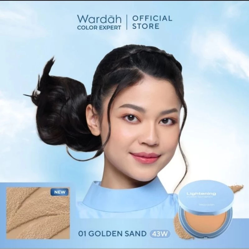 REFILL WARDAH TWC LIGHTENING POWDER FOUNDATION-Two Way Cake Bedak Padat Ringan Glowing Tahan Lama Ma