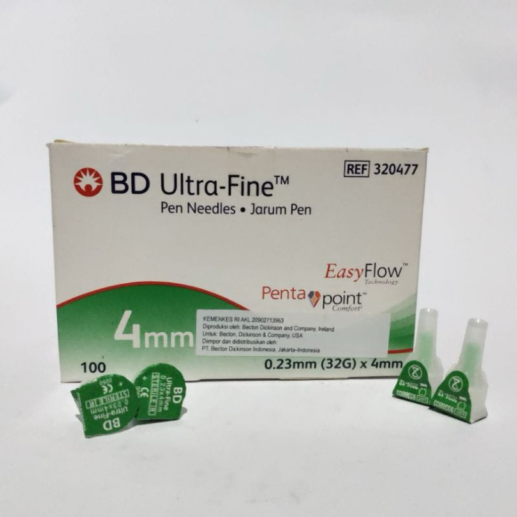 Jarum Insulin Hijau BD 4mm / Microfine BD Hijau 4mm
