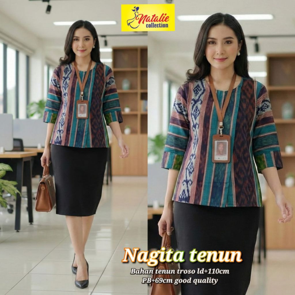 nagita tenun blouse by natalie || tenun troso ld 110