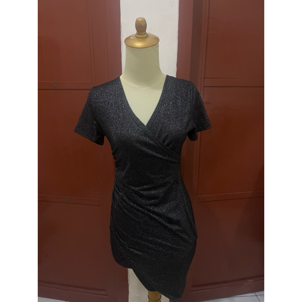 PRELOVED TERMURAH DRESS KERUT BLINK CANTIK PAKAIAN WANITA DRESS PESTA