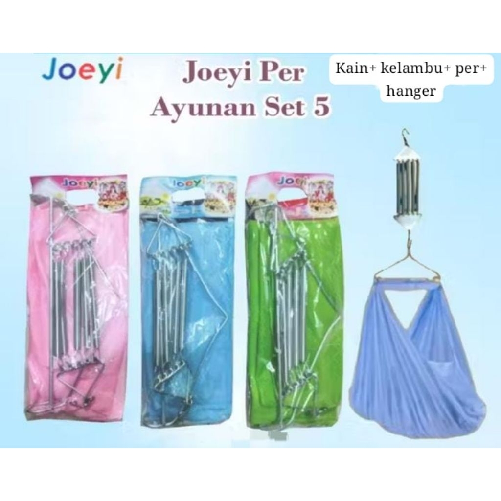 Ayunan bayi set lengkap /kain kelambu per dan hanger