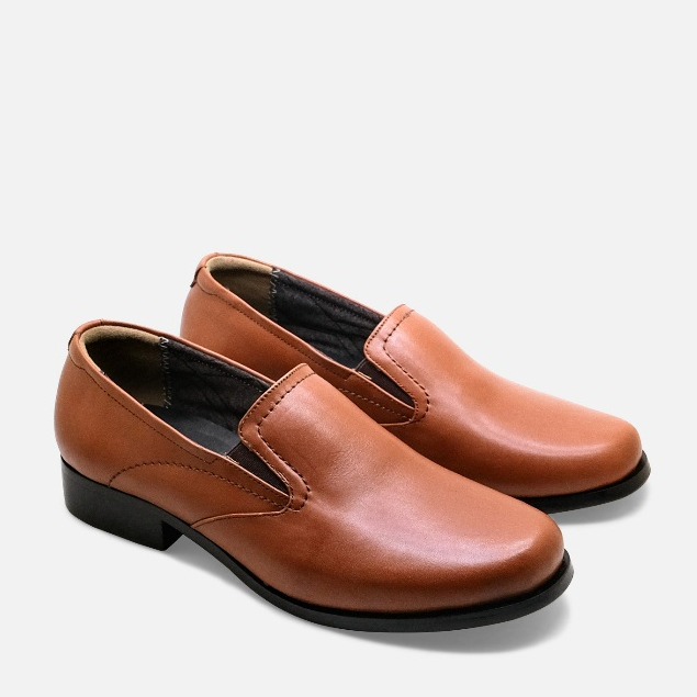 [NEW] Guin Casalini Sepatu Loafer semi Formal Wanita Gusset Elastis Kulit Asli  G-5811