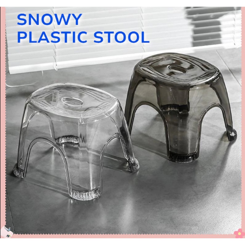 Kursi Plastik Kecil / Kursi Pendek / Bangku Kecil / Snowy Plastic Stool