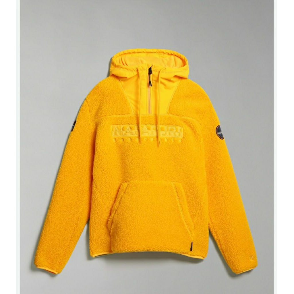 NAPAPIJRI TEIDE 5 HODDIE YELLOW JAKET HIKING TREKKING WINTER ORIGINAL