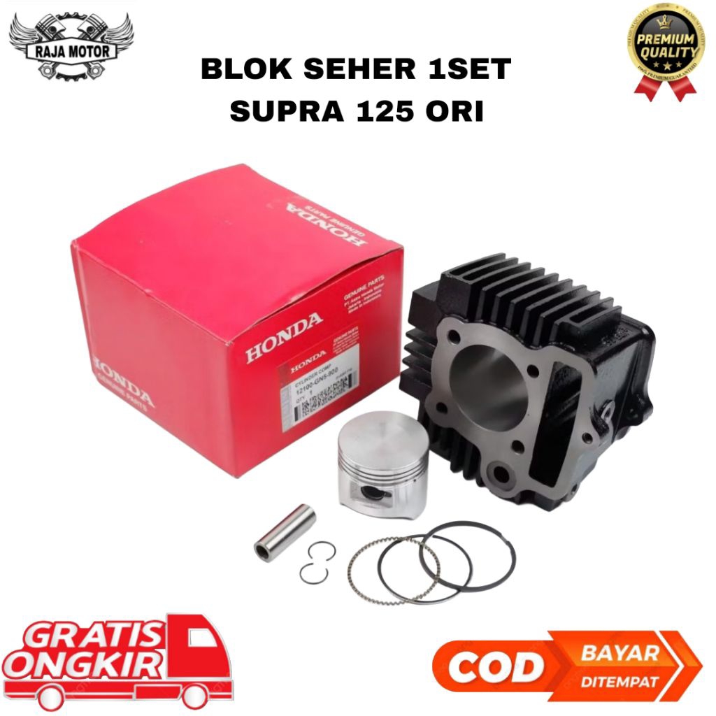 blok seher supra 125 satu set ori.