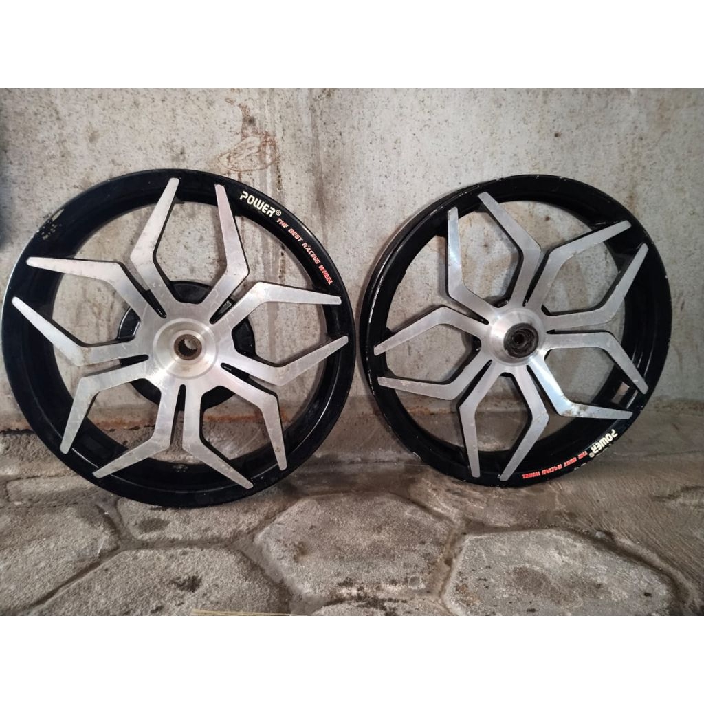Velg ring 14 merk power cocok buat Matic Vespa Mio Beat Scoopy