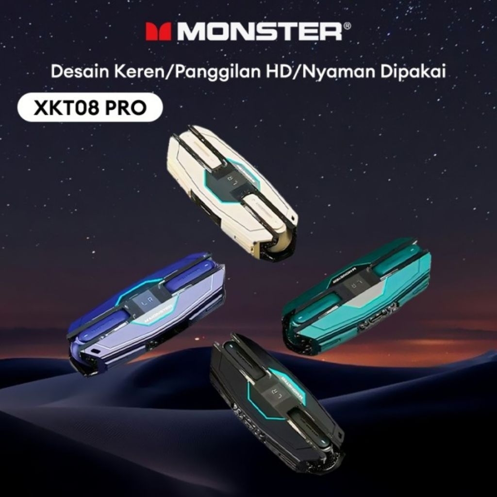 HEADSET MONSTER XKT08 Pro &  XKT13 Ori 100% - Kualitas Premium Headset SULTAN FULL BASS JEDDUG Grati