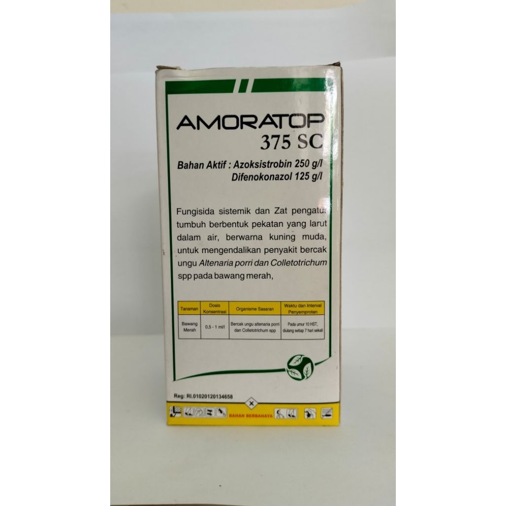 FUNGISIDA AMORATOP 375 SC 250 ML - bahan aktif Azoksitrobin 250 dan Difenokonazole 125