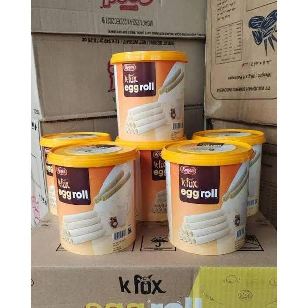 KOGEN K-FOX EGG ROLL 200 GRAM / BUTTER COOKIES 300 GRAM KALENG