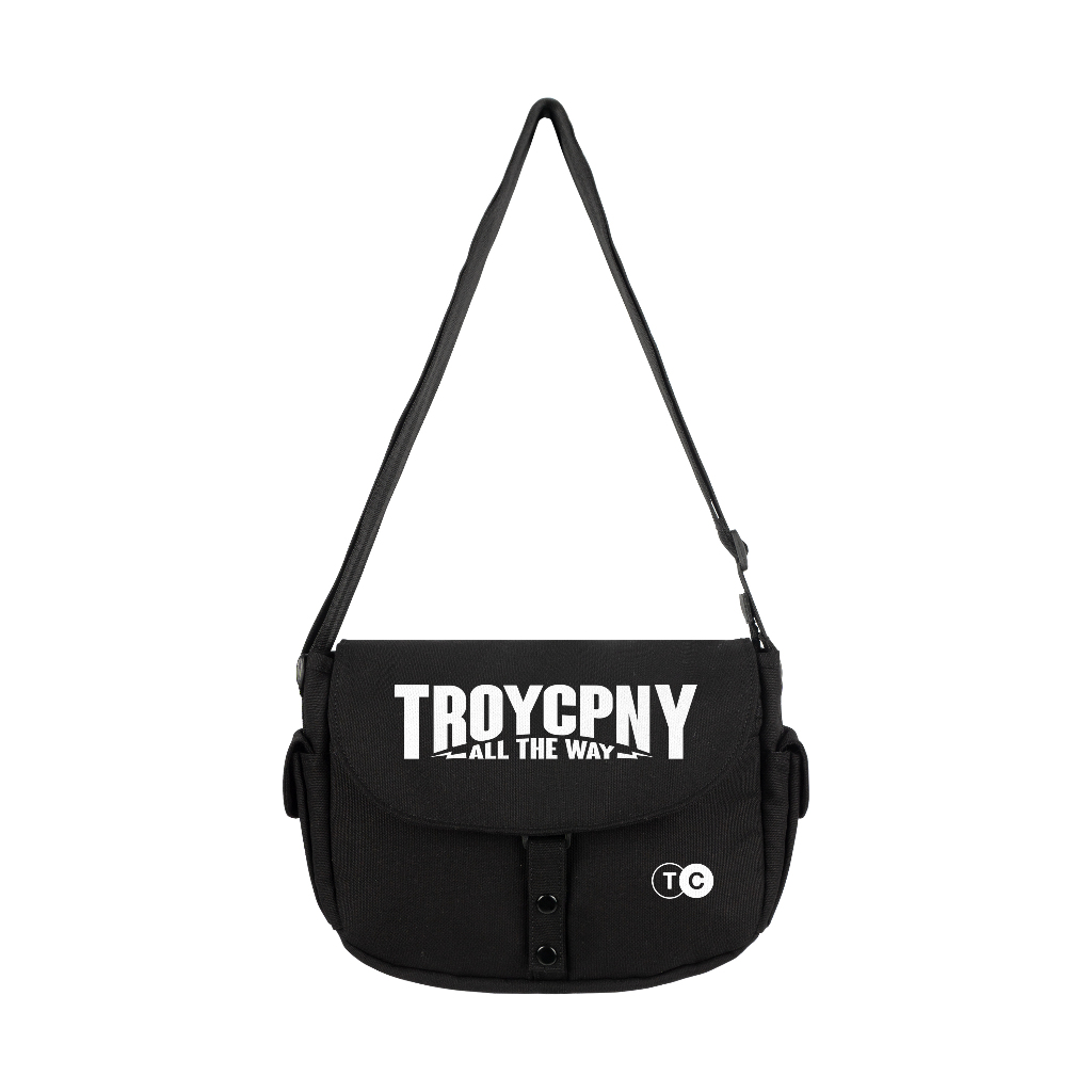 Troy Company Sling Bag Messenger Bag Way Thund - Tas Selempang Hitam SBD 3424