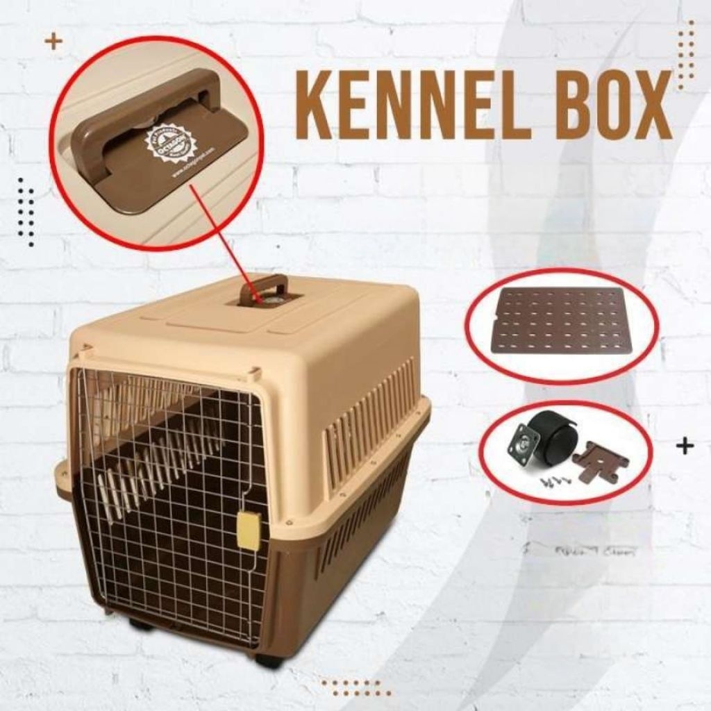 KENNEL BOX WITH PLASTIC TRAY KN-1010, KN-1020, KN-1030