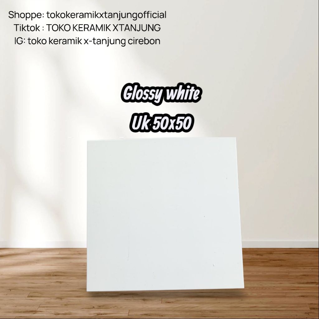 keramik putih polos 50x50