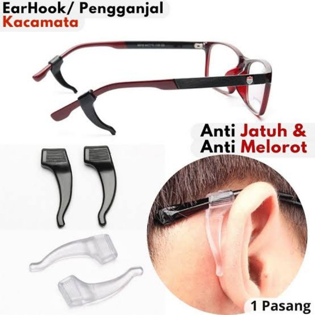 Pengganjal Kacamata Earhook Anti Slip Kacamata Anti Melorot Silikone