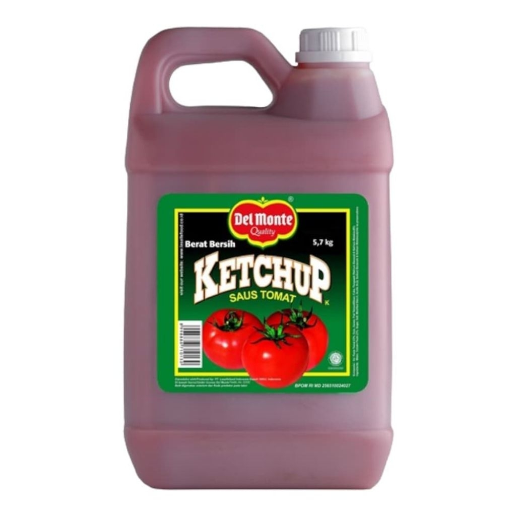 Del  Monte Saos Tomat Jerigen 5.7 Kg / Delmonte Tomat Galon / Saus Delmonte Jerigen