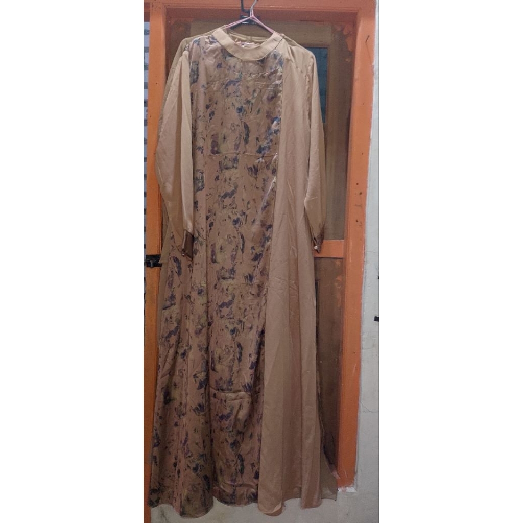 GAMIS KAIN SILK mix CHIFFON MEWAH