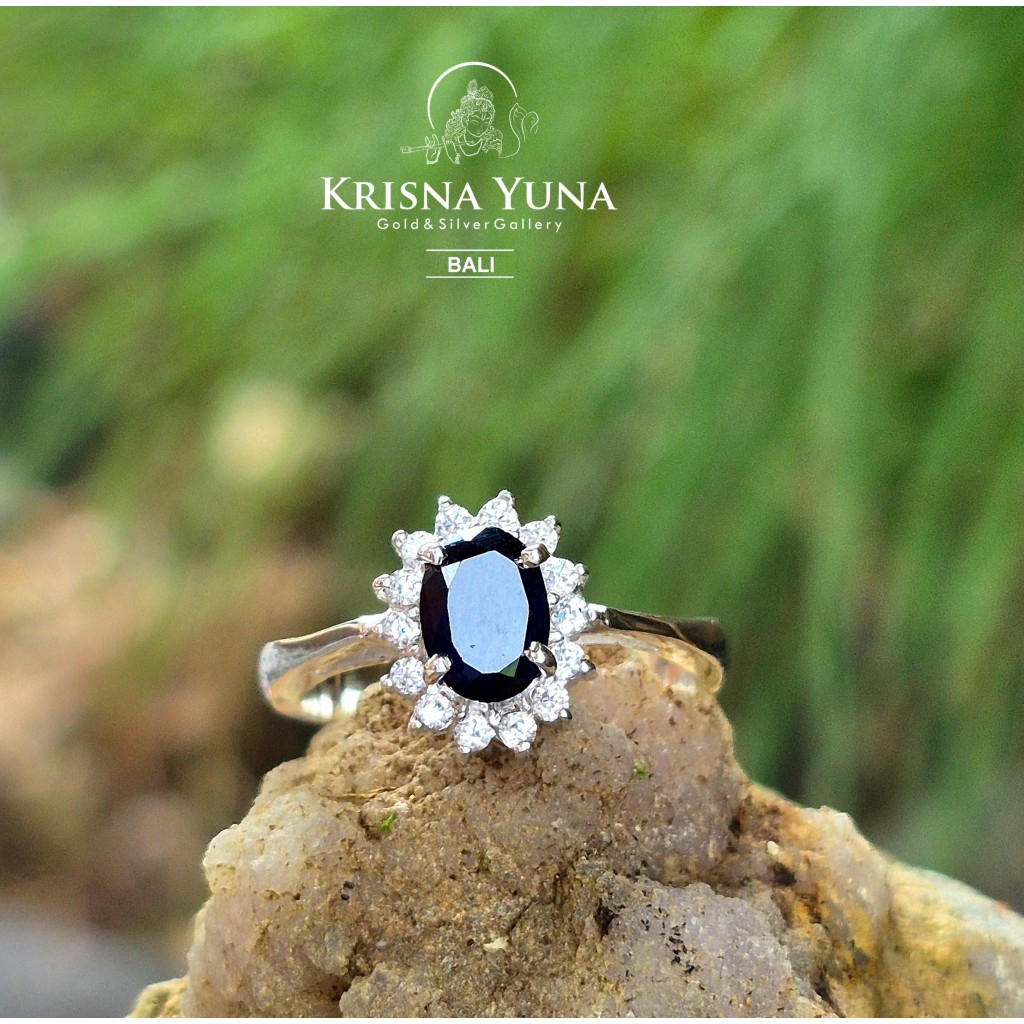 Natural African Blue Sapphire Ring