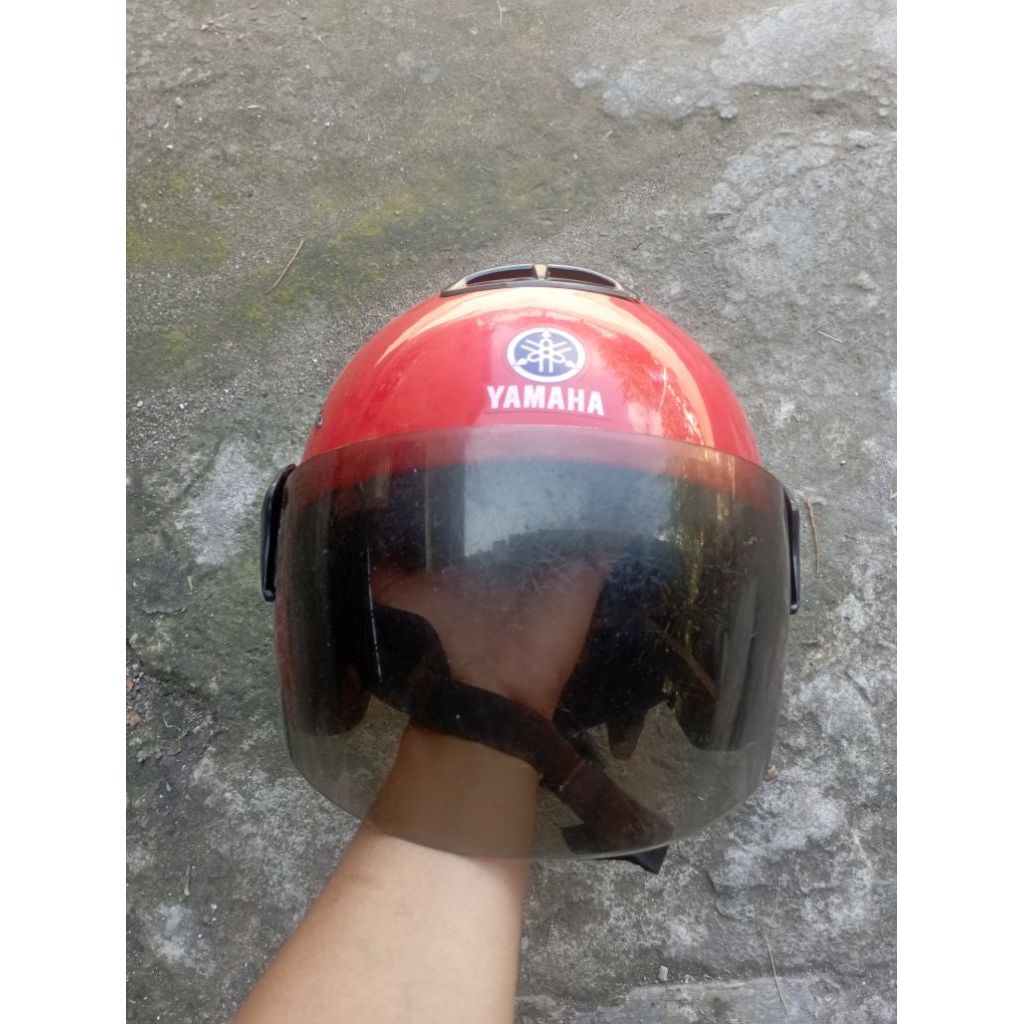 Helm yamaha Mio sporty smile lawas jadul
