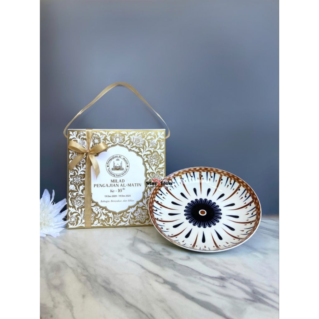 SOUVENIR PIRING/BOX CUSTOM/SOUVENIR MILAD/SOUVENIR ULTAH/SOUVENIR WEDDING/SOUVENIR MENGENANG