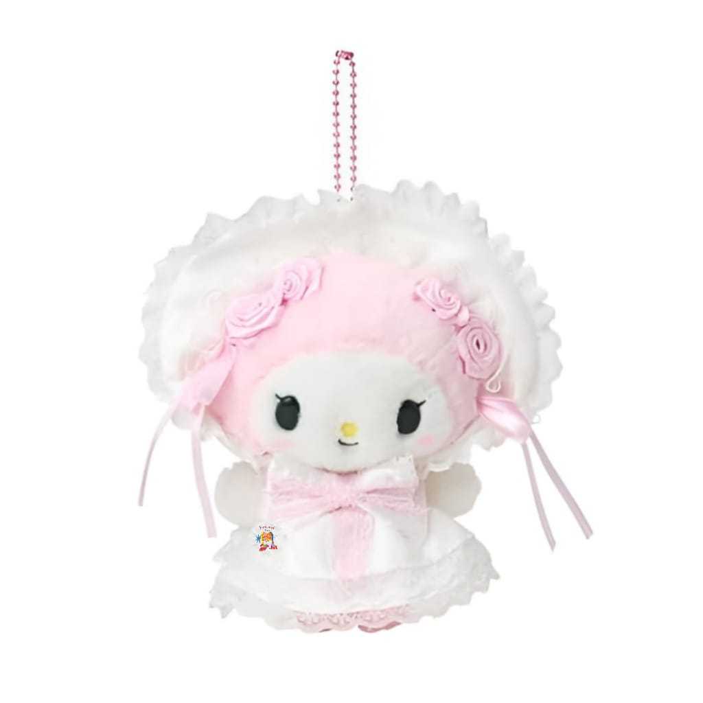 Sanrio My Melody White Frill Mascot Holder 14cm