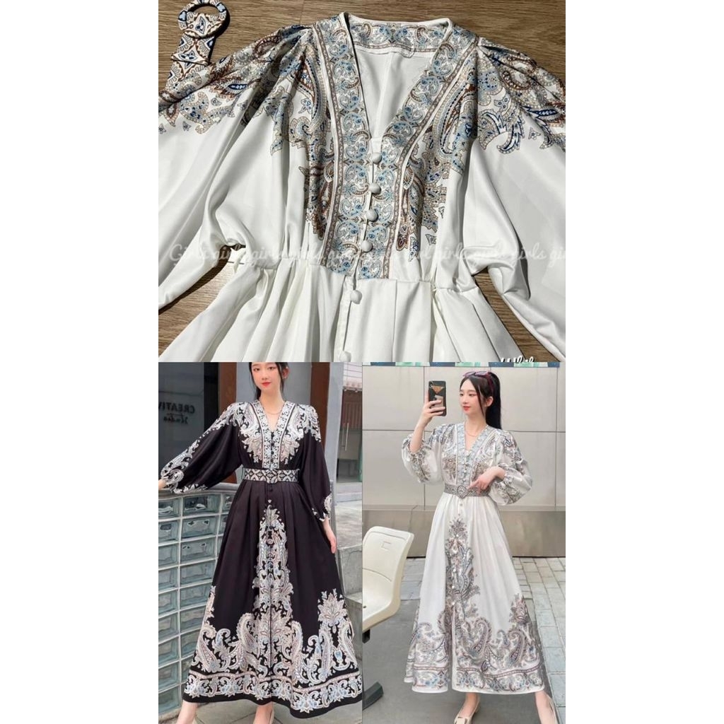 DRESS BKK /GAMIS RAYA / DRESS HANUM sutra SILK/ Dress arabian silk