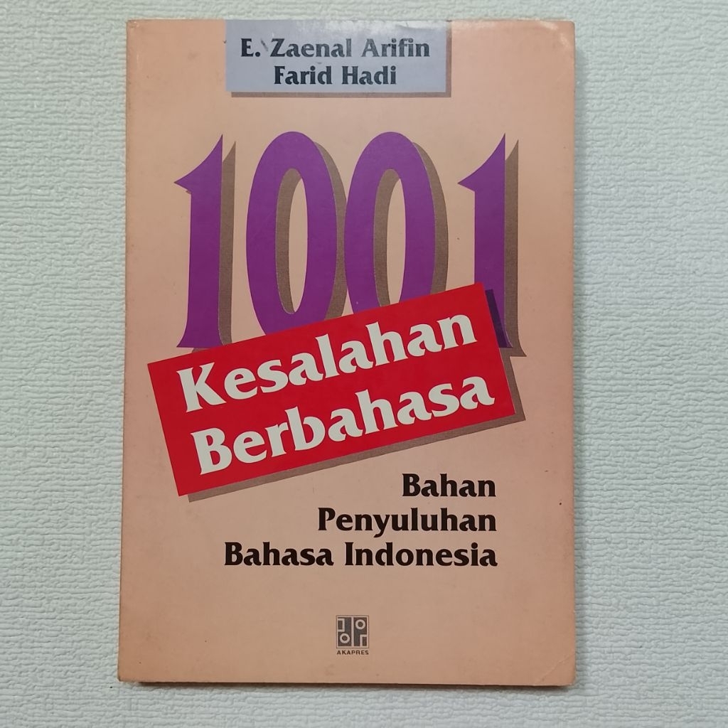 1001 KESALAHAN BERBAHASA BAHAN PENYULUHAN BAHASA INDONESIA