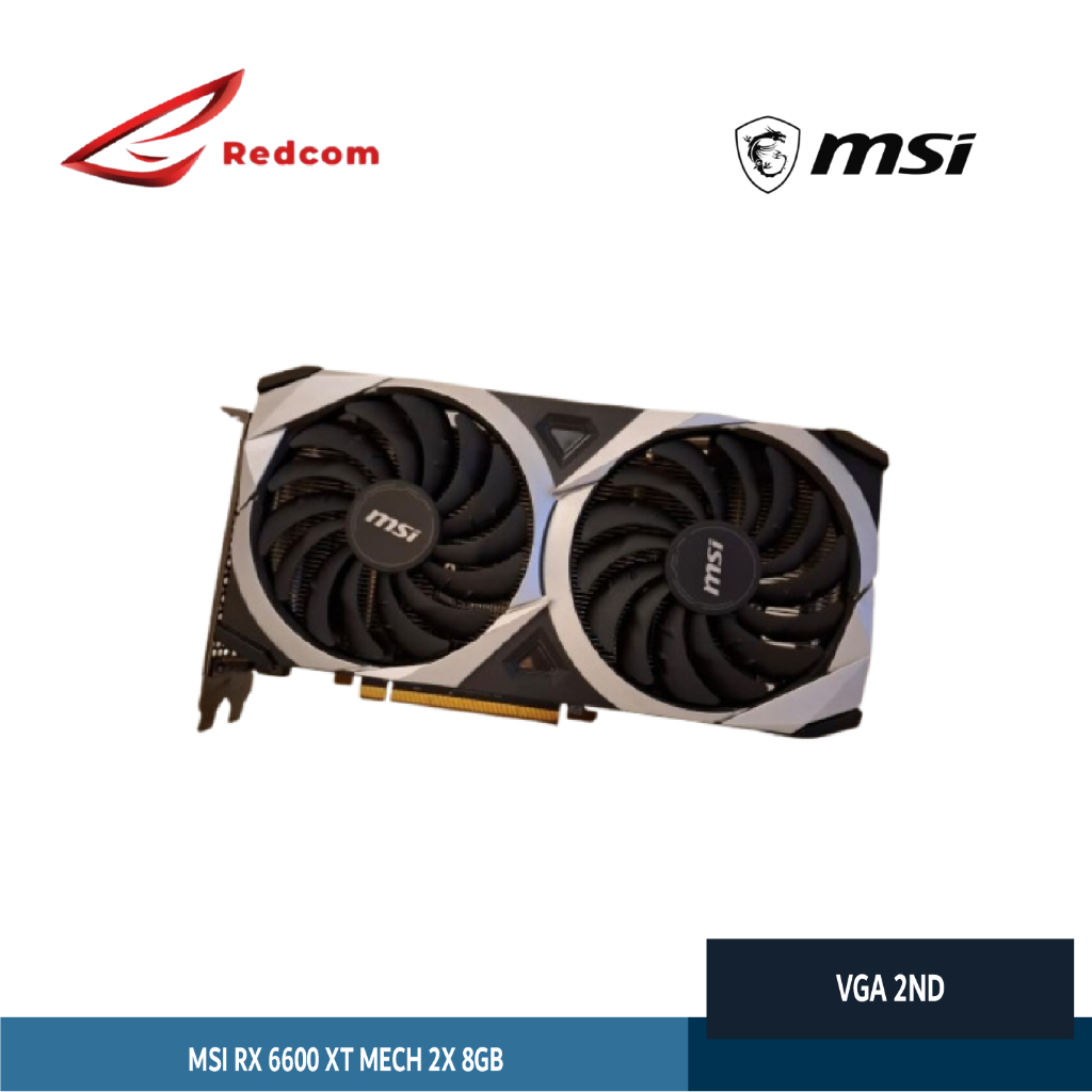 VGA AMD  MSI RX 6600 XT MECH 2X 8GB – VGA Gaming AMD Radeon GDDR6 - Second 2ND Unit Only