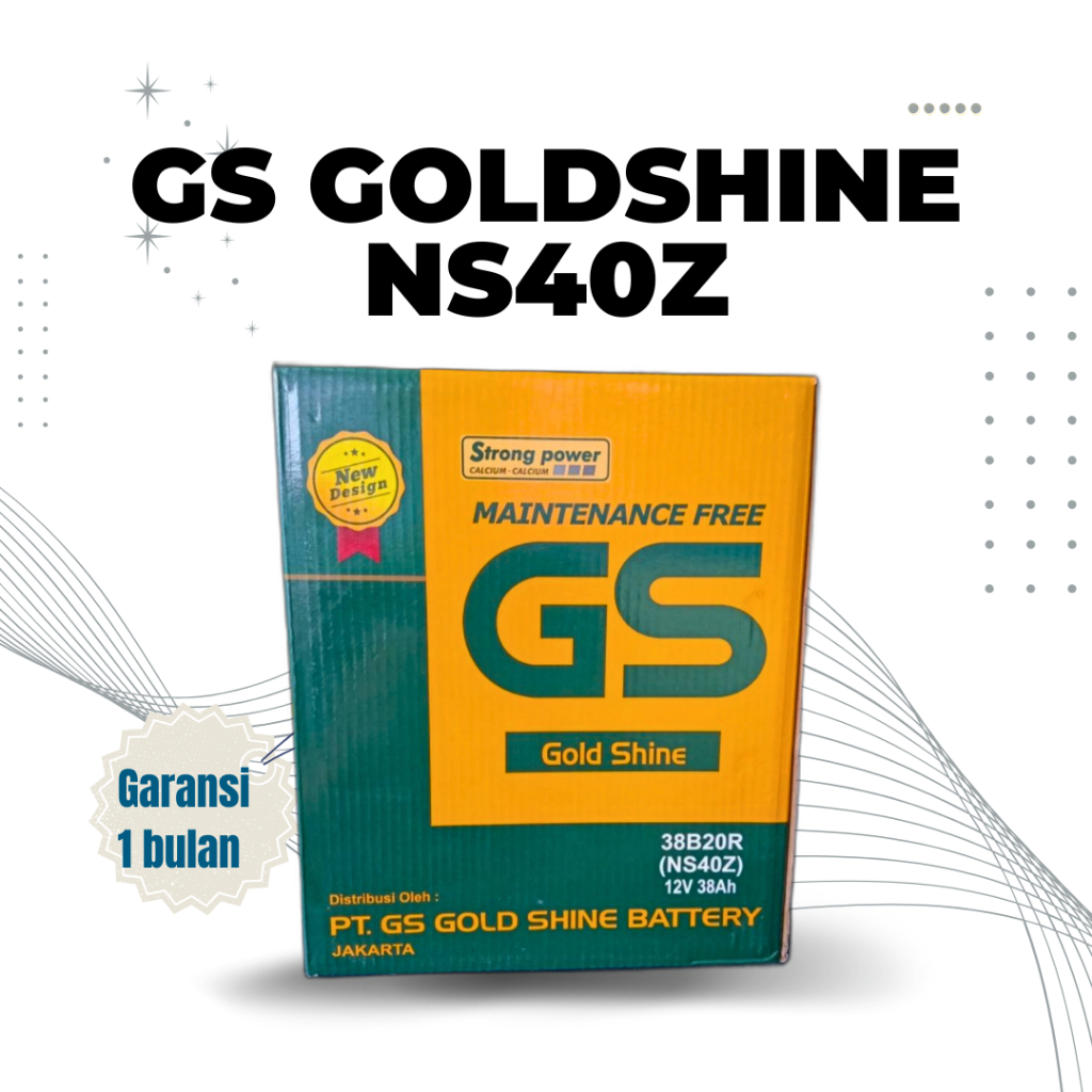 Aki GS kering Mobil TOYOTA AVANZA | 38AH | NS40Z Aki Kering/MF