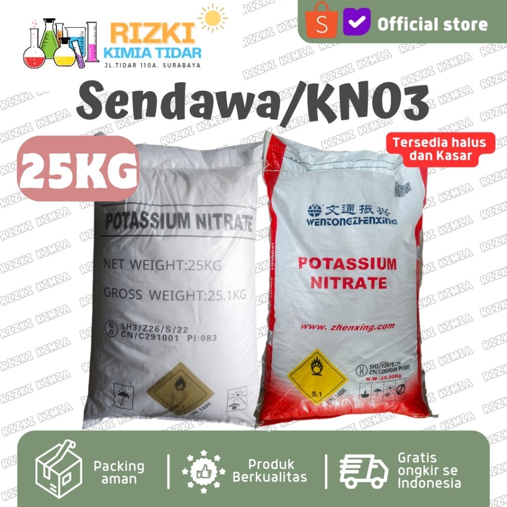 Sendawa Kalium Nitrat Potasium Nitrat KNO3 25kg