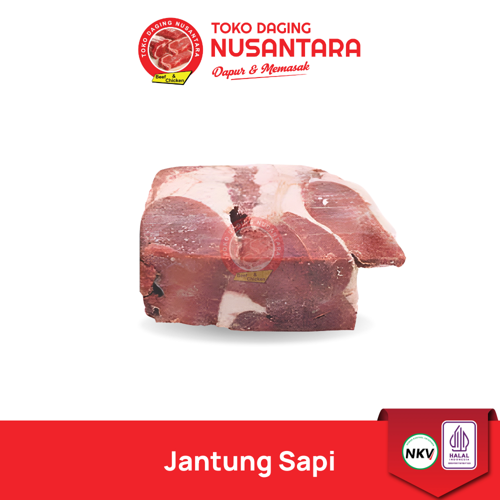 Jantung Sapi 1Kg - Jantung Sapi Bersih 1Kg – Frozen Premium | Toko Daging Nusantara